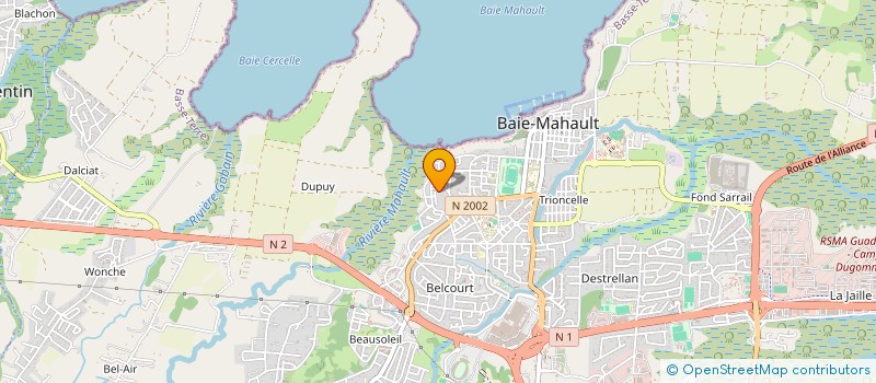 localisation de l'entreprise MONSIEUR LUDGY MIATH  BAIE-MAHAULT