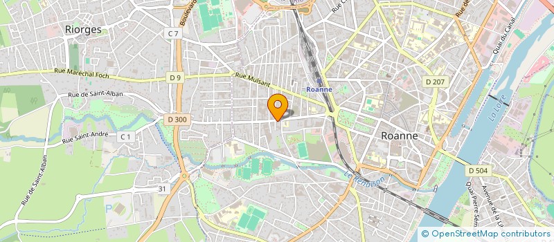 localisation de l'entreprise MONSIEUR LUDO ALFONSI  ROANNE