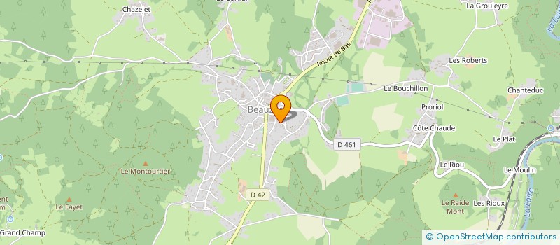 localisation de l'entreprise MONSIEUR LUDOVIC ABRIAL à BEAUZAC
