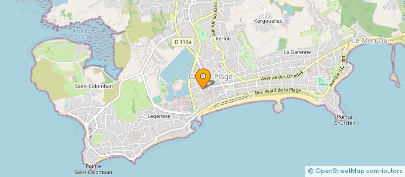 localisation de l'entreprise MONSIEUR LUDOVIC AGLAOR  CARNAC