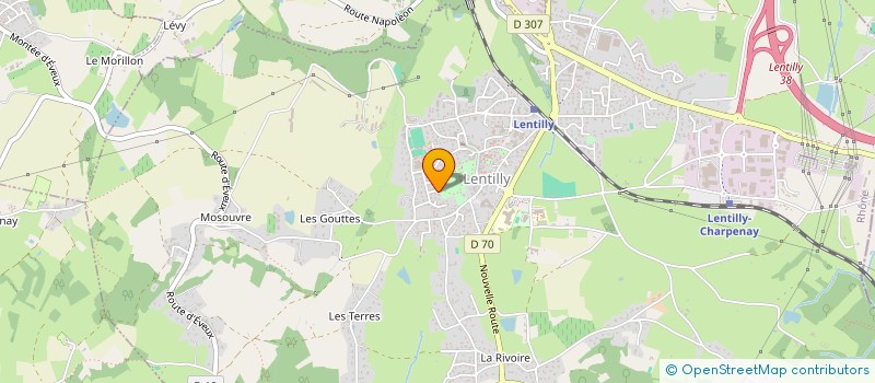 localisation de l'entreprise MONSIEUR LUDOVIC AGNES  LENTILLY