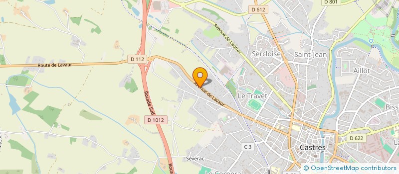 localisation de l'entreprise MONSIEUR LUDOVIC ALBERT  CASTRES