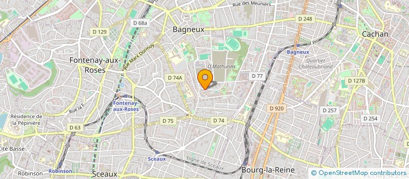 localisation de l'entreprise MONSIEUR LUDOVIC ALLAMEL à BAGNEUX