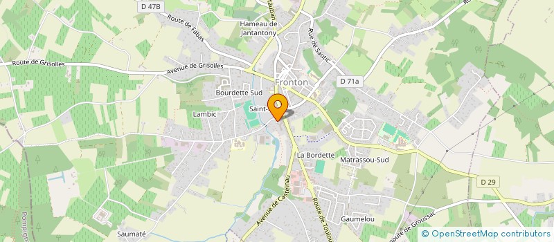 localisation de l'entreprise MONSIEUR LUDOVIC ALLMANG  FRONTON