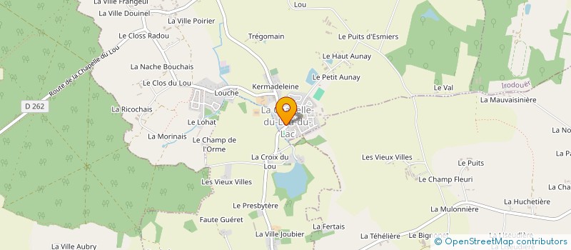 localisation de l'entreprise MONSIEUR LUDOVIC ALLOUCHE  LA CHAPELLE DU LOU DU LAC