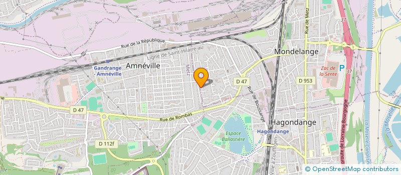 localisation de l'entreprise MONSIEUR LUDOVIC AMBROSECCHIA  MONDELANGE