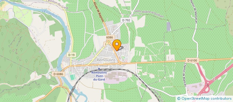 localisation de l'entreprise MONSIEUR LUDOVIC ANDREOTTI  REMOULINS