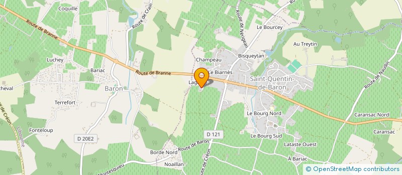 localisation de l'entreprise MONSIEUR LUDOVIC ANIOTSBEHERE  SAINT-QUENTIN-DE-BARON