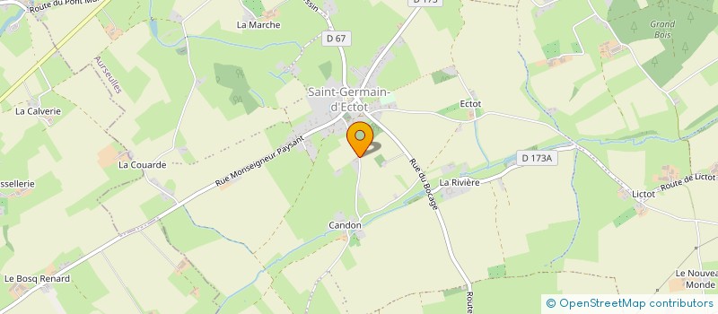 localisation de l'entreprise MONSIEUR LUDOVIC ANQUETIL  AURSEULLES