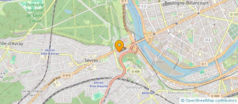 localisation de l'entreprise MONSIEUR LUDOVIC ARCENS  SEVRES