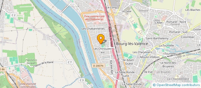 localisation de l'entreprise MONSIEUR LUDOVIC ARGAUD à BOURG-LES-VALENCE