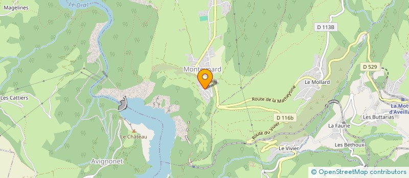 localisation de l'entreprise MONSIEUR LUDOVIC ARNAUD  MONTEYNARD