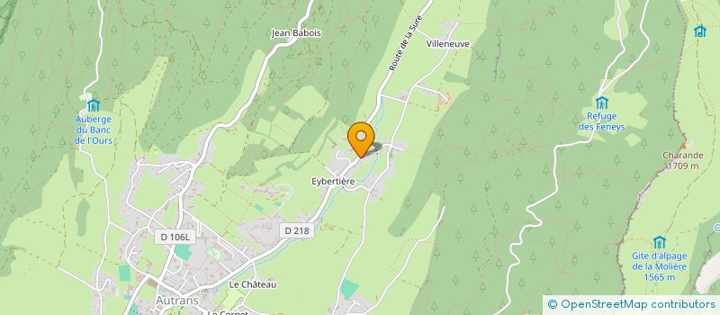 localisation de l'entreprise MONSIEUR LUDOVIC ARNAUD  AUTRANS-MEAUDRE EN VERCORS