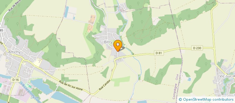 localisation de l'entreprise MONSIEUR LUDOVIC AUBERTIN  BITRY
