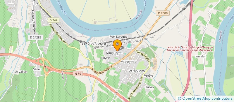 localisation de l'entreprise MONSIEUR LUDOVIC AUDEBERT  ARVEYRES