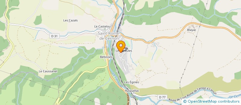 localisation de l'entreprise MONSIEUR LUDOVIC AUDOUARD  SAINT-ROME-DE-CERNON