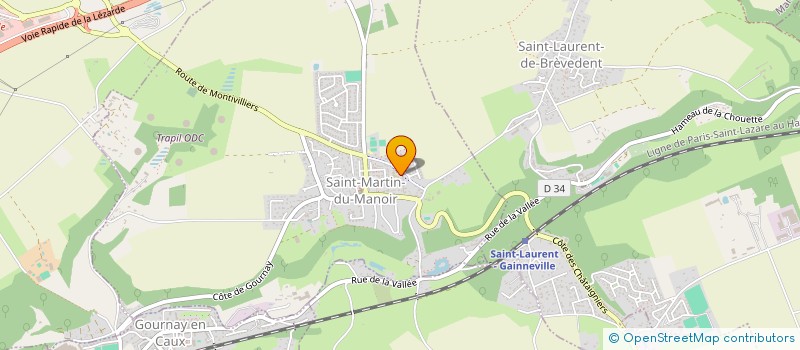 localisation de l'entreprise MONSIEUR LUDOVIC AUGER  FONTAINE-LA-MALLET