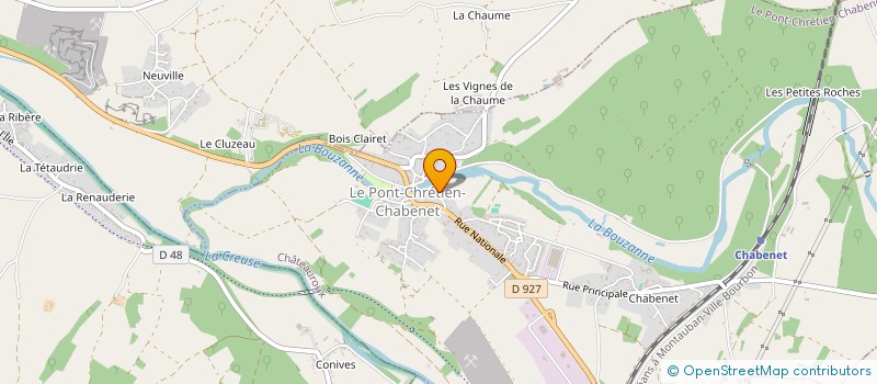 localisation de l'entreprise MONSIEUR LUDOVIC AUGER à LE PONT-CHRETIEN-CHABENET