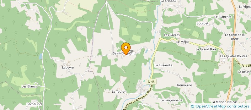 localisation de l'entreprise MONSIEUR LUDOVIC AUVRAY à SAINT-GENIES