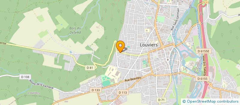 localisation de l'entreprise MONSIEUR LUDOVIC AUZOUX  LOUVIERS