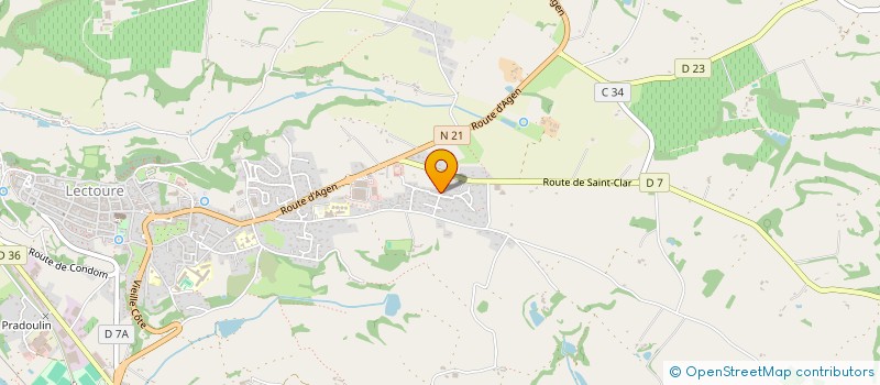 localisation de l'entreprise MONSIEUR LUDOVIC BACQUA  LECTOURE