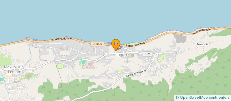 localisation de l'entreprise MONSIEUR LUDOVIC BACQUET  LUGRIN