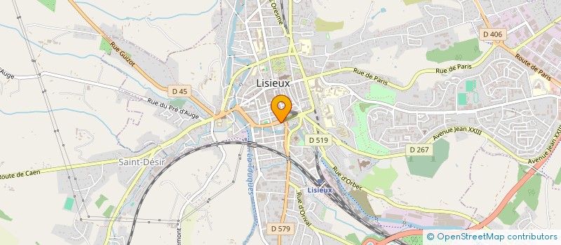 localisation de l'entreprise MONSIEUR LUDOVIC BADOUARD à LISIEUX
