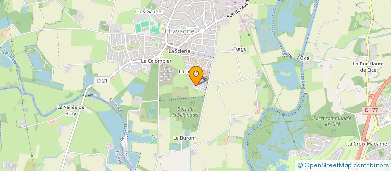 localisation de l'entreprise MONSIEUR LUDOVIC BAILBLED  CHAVAGNE