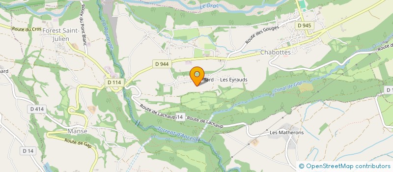 localisation de l'entreprise MONSIEUR LUDOVIC BAILE  CHABOTTES