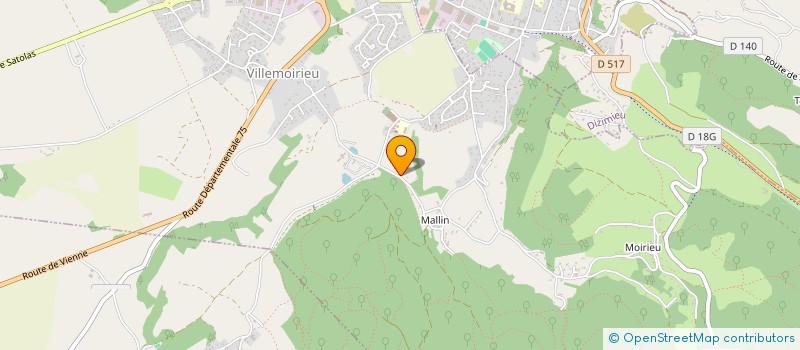 localisation de l'entreprise MONSIEUR LUDOVIC BAIZID  VILLEMOIRIEU