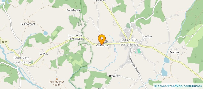 localisation de l'entreprise MONSIEUR LUDOVIC BALY à LA CROISILLE-SUR-BRIANCE