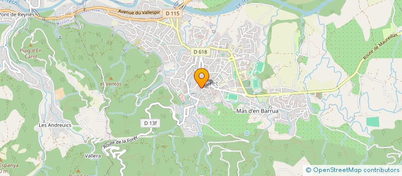 localisation de l'entreprise MONSIEUR LUDOVIC BANDOLLIER à CERET