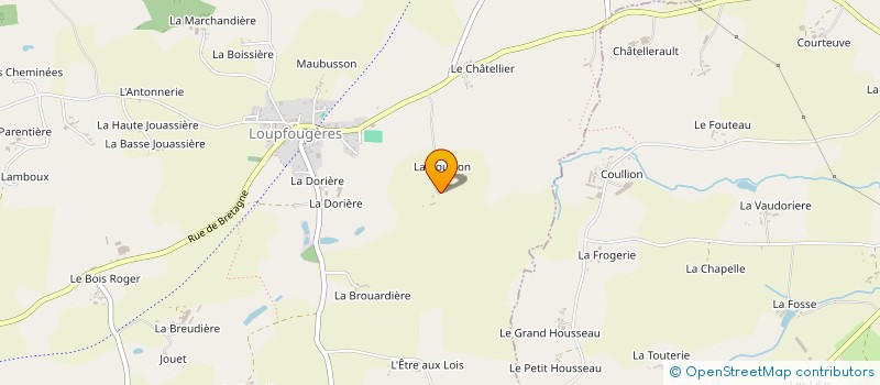 localisation de l'entreprise MONSIEUR LUDOVIC BARBIER  LOUPFOUGERES