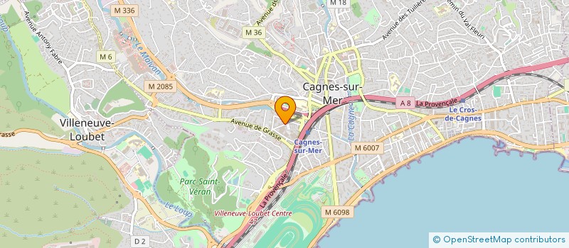 localisation de l'entreprise MONSIEUR LUDOVIC BARDAUX à CAGNES-SUR-MER
