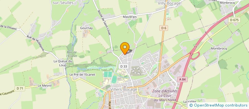 localisation de l'entreprise MONSIEUR LUDOVIC BARRE  VILLERS-BOCAGE