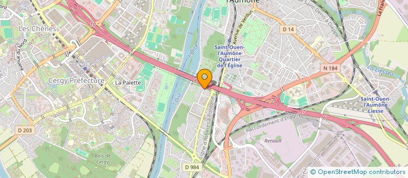 localisation de l'entreprise MONSIEUR LUDOVIC BAUDARD  ERAGNY