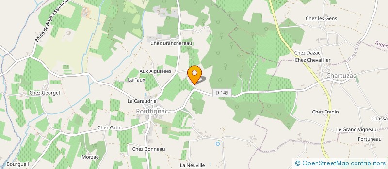 localisation de l'entreprise MONSIEUR LUDOVIC BAUDET à ROUFFIGNAC