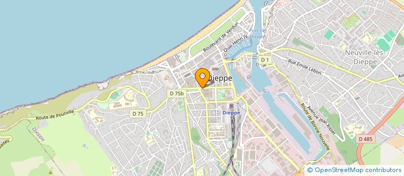 localisation de l'entreprise MONSIEUR LUDOVIC BAUDIER  DIEPPE