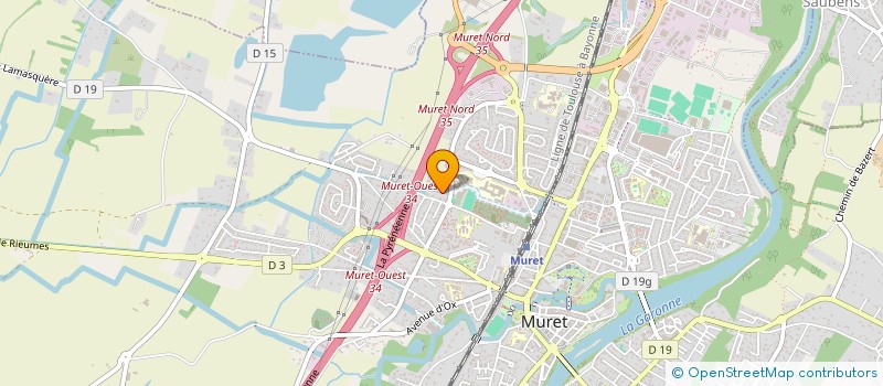 localisation de l'entreprise MONSIEUR LUDOVIC BAUDU  MURET