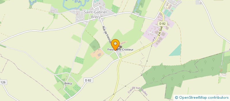 localisation de l'entreprise MONSIEUR LUDOVIC BAUE  CREULLY SUR SEULLES