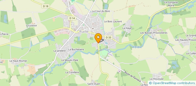 localisation de l'entreprise MONSIEUR LUDOVIC BEAUCHENE  RIAILLE