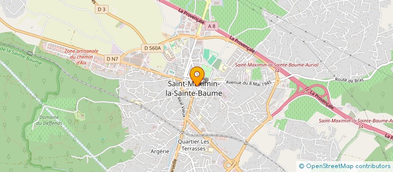 localisation de l'entreprise MONSIEUR LUDOVIC BEDNARCZYK à SAINT-MAXIMIN-LA-SAINTE-BAUME