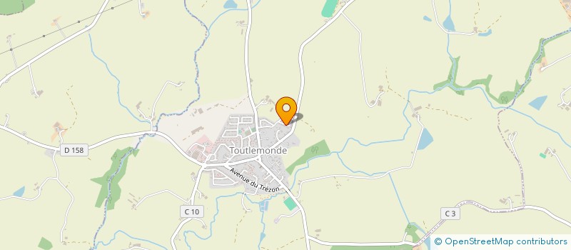 localisation de l'entreprise MONSIEUR LUDOVIC BEDOT  TOUTLEMONDE