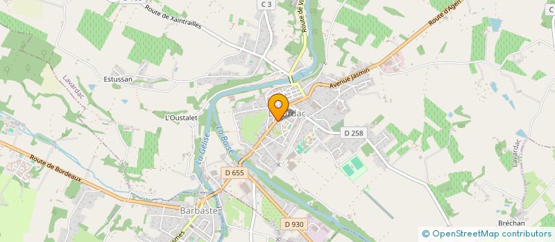 localisation de l'entreprise MONSIEUR LUDOVIC BEIGNET  LAVARDAC