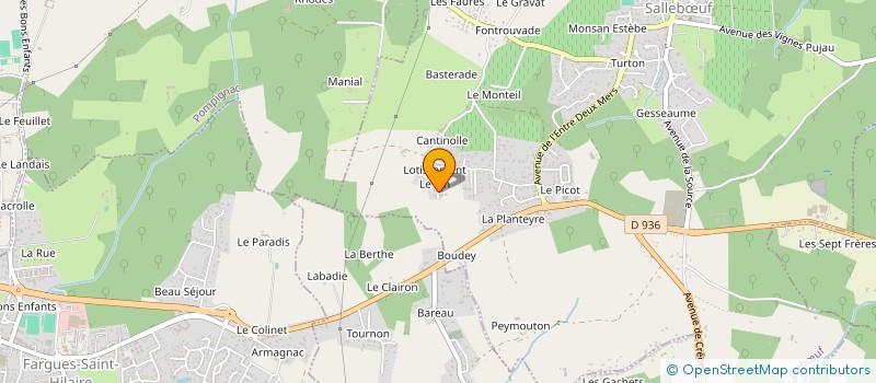 localisation de l'entreprise MONSIEUR LUDOVIC BEILLARD LUDOVIC  SALLEBUF