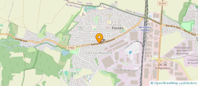 localisation de l'entreprise MONSIEUR LUDOVIC BELARBI  FOSSES