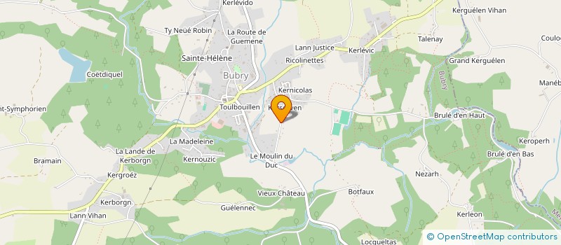 localisation de l'entreprise MONSIEUR LUDOVIC BELLEC à PLUMELIAU-BIEUZY