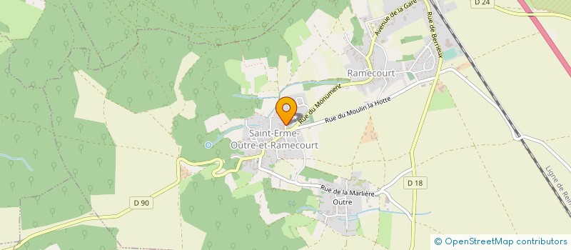 localisation de l'entreprise MONSIEUR LUDOVIC BELLOT à SAINT-ERME-OUTRE-ET-RAMECOURT