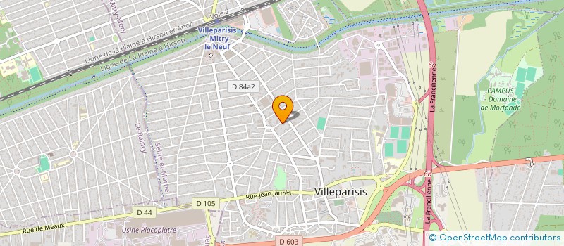 localisation de l'entreprise MONSIEUR LUDOVIC BELTRAN  VILLEPARISIS