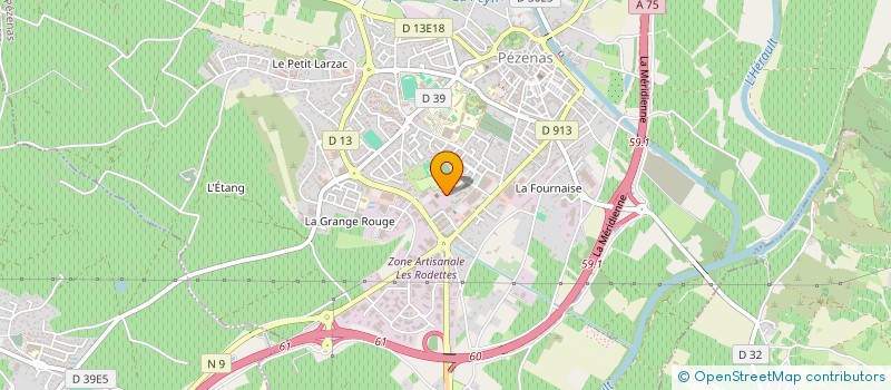 localisation de l'entreprise MONSIEUR LUDOVIC BENEDICTO  PEZENAS